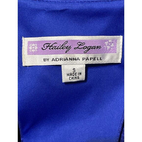 Hailey Logan Womens Blue Sleeveless Stretch Dress Size Small - Picture 4 of 7